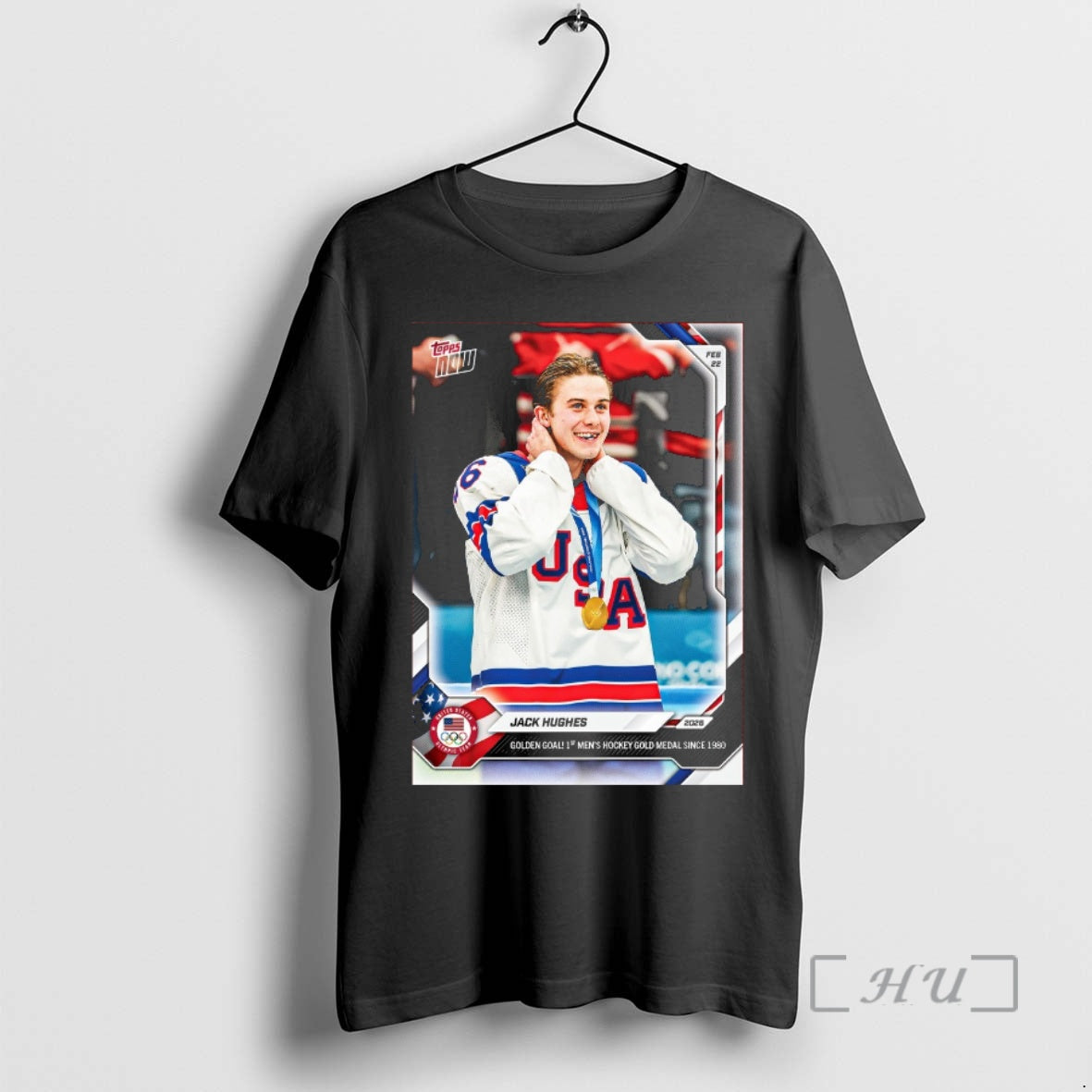 Officials Jack Hughes 2026 Golden Goal 1st Mens Hockey Gold Medal Since 1980 Premium T-Shirts, Hoodie, Sweatshirt