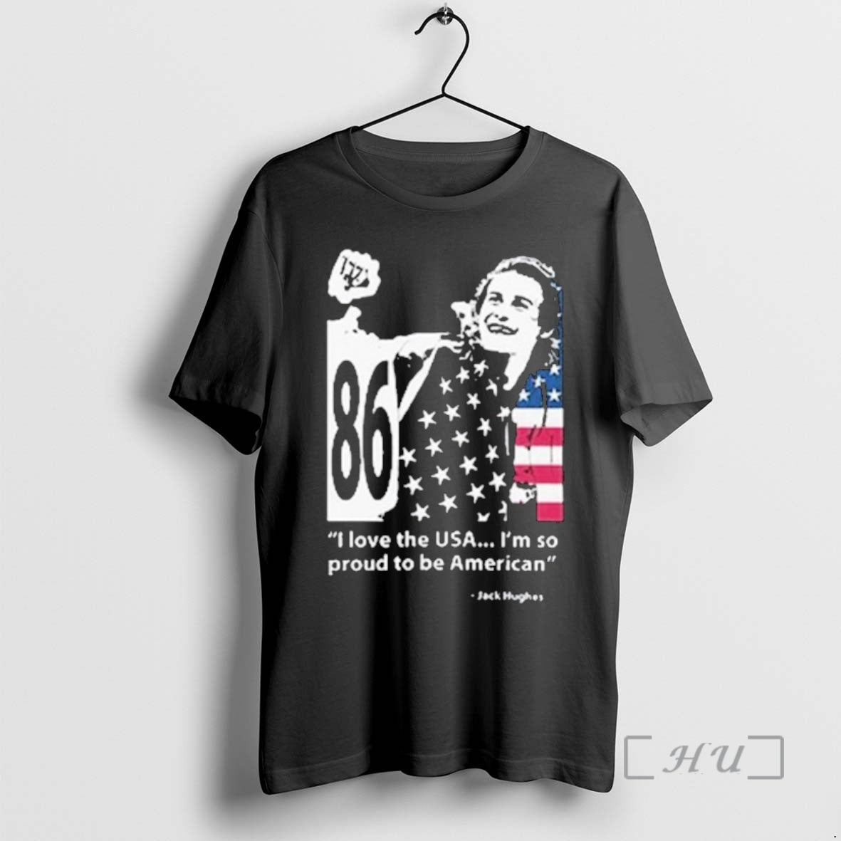 Officials Jack Hughes 86 Usa Fan I Love The Usa Im So Proud To Be T-Shirts, Hoodie, Sweatshirt | HypeDripTees.com
