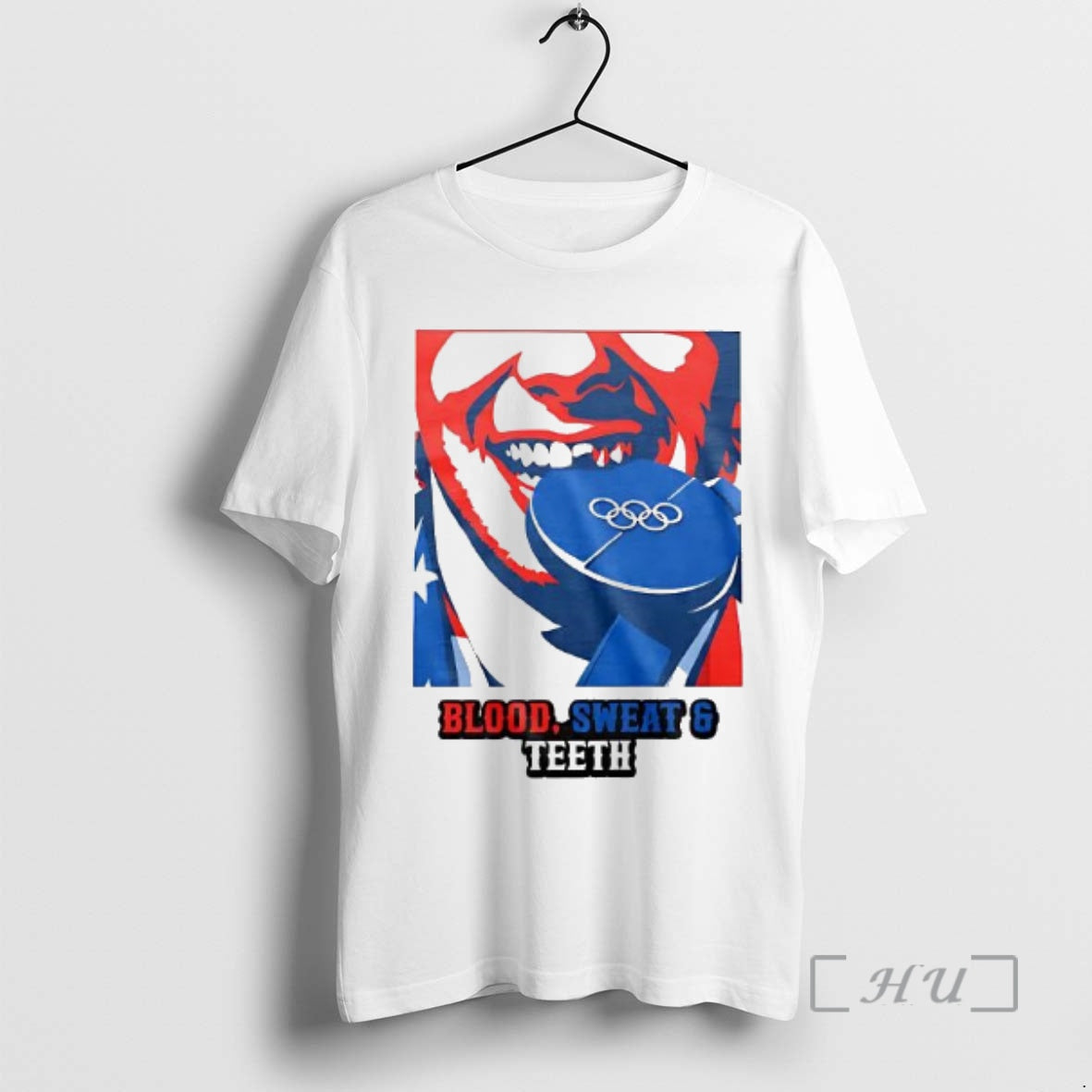 Officials Jack Hughes Blood Sweat Teeth Olympic Gold Medal Team Usa Hockey World Champions Woman T-Shirts, Hoodie, Sweatshirt