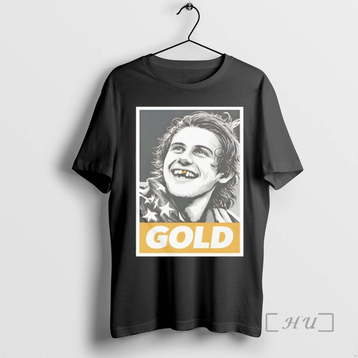 Officials Jack Hughes Gold Toothless And Golden Usa Hockey Brotherhood Olympic Legend 2026 Milan Olympics T-Shirts,...