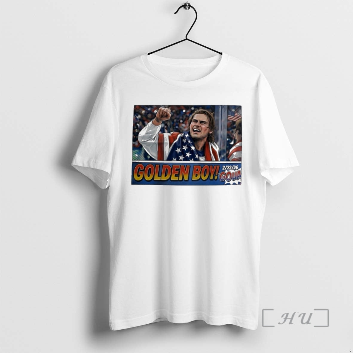 Officials Jack Hughes Golden Boy Team Usa Hockey 2026 Olympic Winter Games Cartoon Premium T-Shirts, Hoodie, Sweatshirt