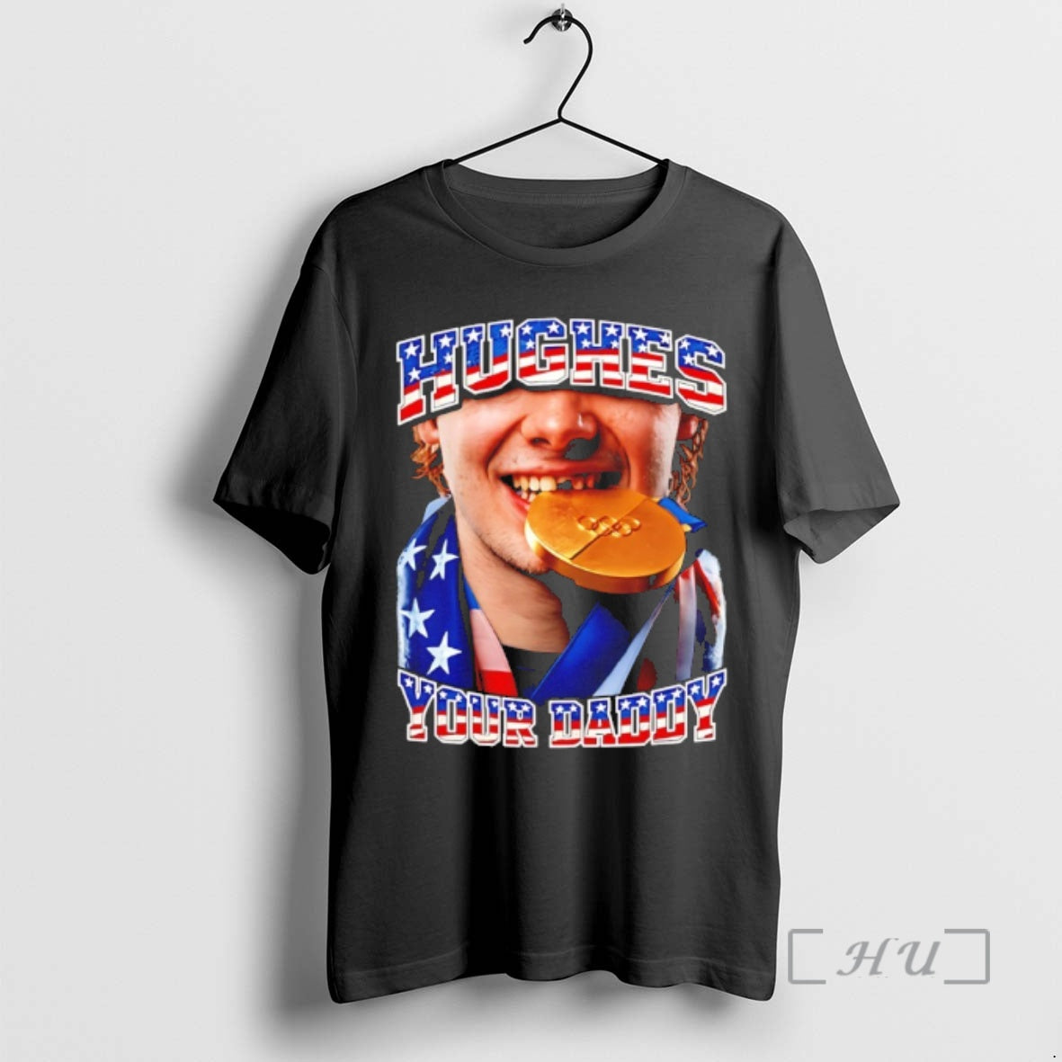 Officials Jack Hughes Golden Goal Usa Hockey 2026 Hughes Your Daddy Premium T Shirts Sweater Hoodie, Sweatshirt