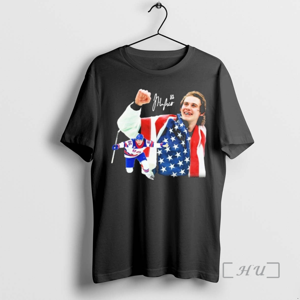 Officials Jack Hughes Men Hockey Usa Signature 1 T-Shirts, Hoodie, Sweatshirt | HypeDripTees.com