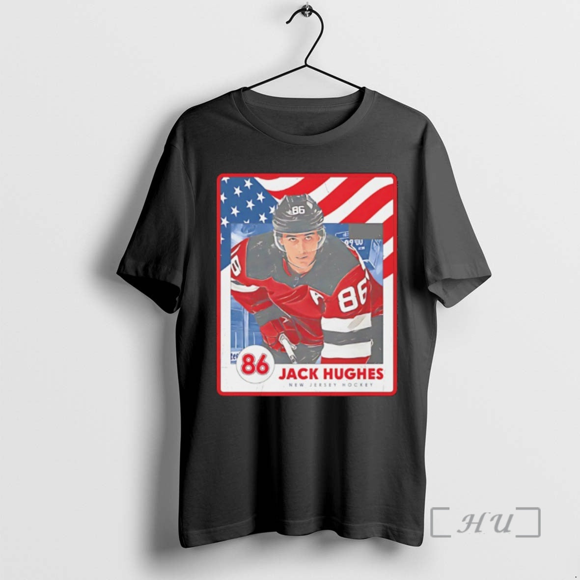 Officials Jack Hughes New Jersey Devils Hockey Usa Card Graphic T-Shirts, Hoodie, Sweatshirt | HypeDripTees.com