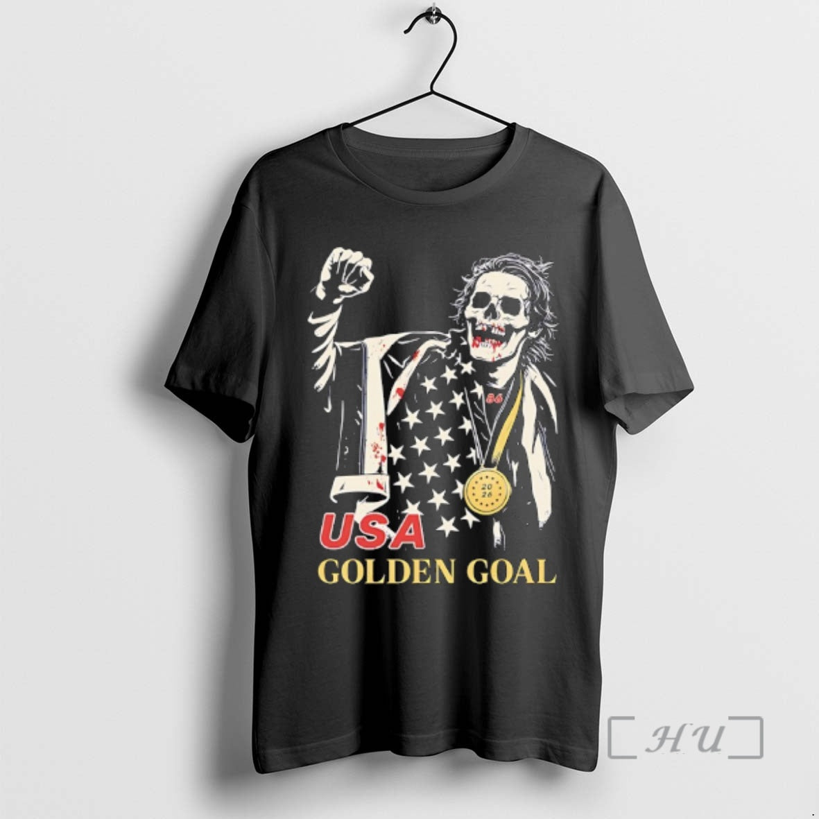 Officials Jack Hughes Skelton Usa Golden Goal T-Shirts, Hoodie, Sweatshirt | HypeDripTees.com