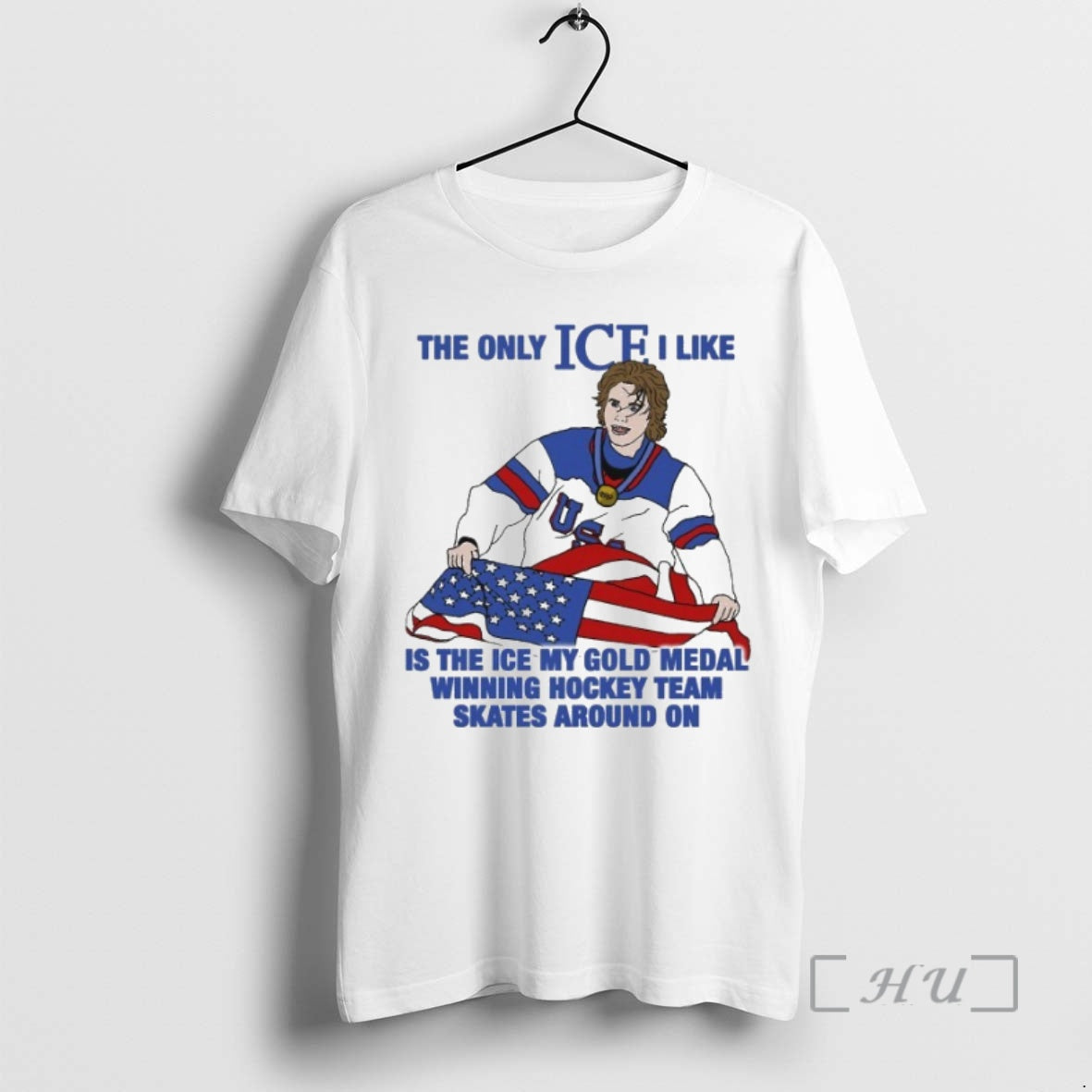 Officials Jack Hughes The Only Ice I Like Is The Ice My Gold Medal Winning T-Shirts, Hoodie, Sweatshirt | HypeDripTees.com