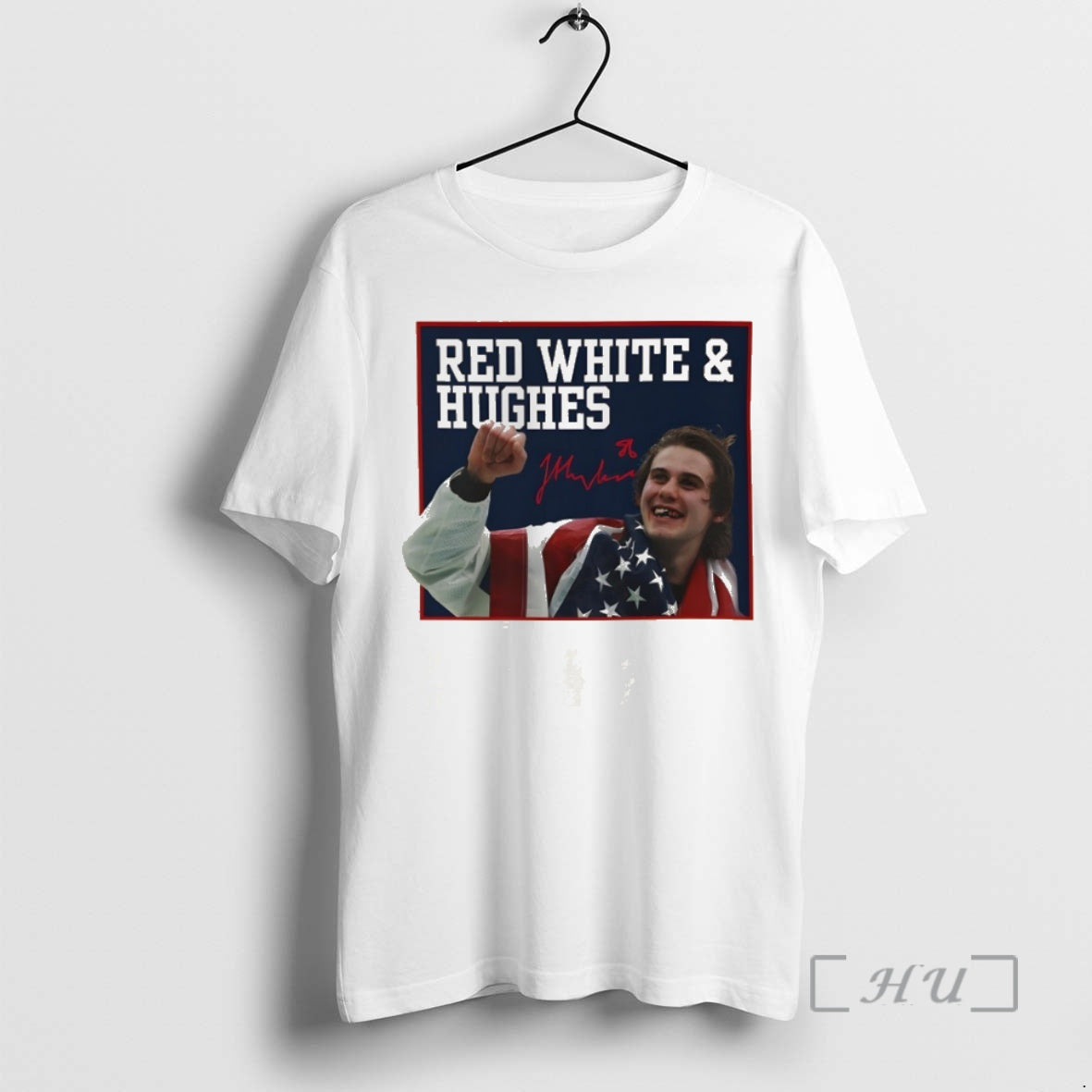 Officials Jack Hughes Usa Gold Hockey Golden Goal 2026 Red White Hughes Hockey Premium T-Shirts, Hoodie, Sweatshirt