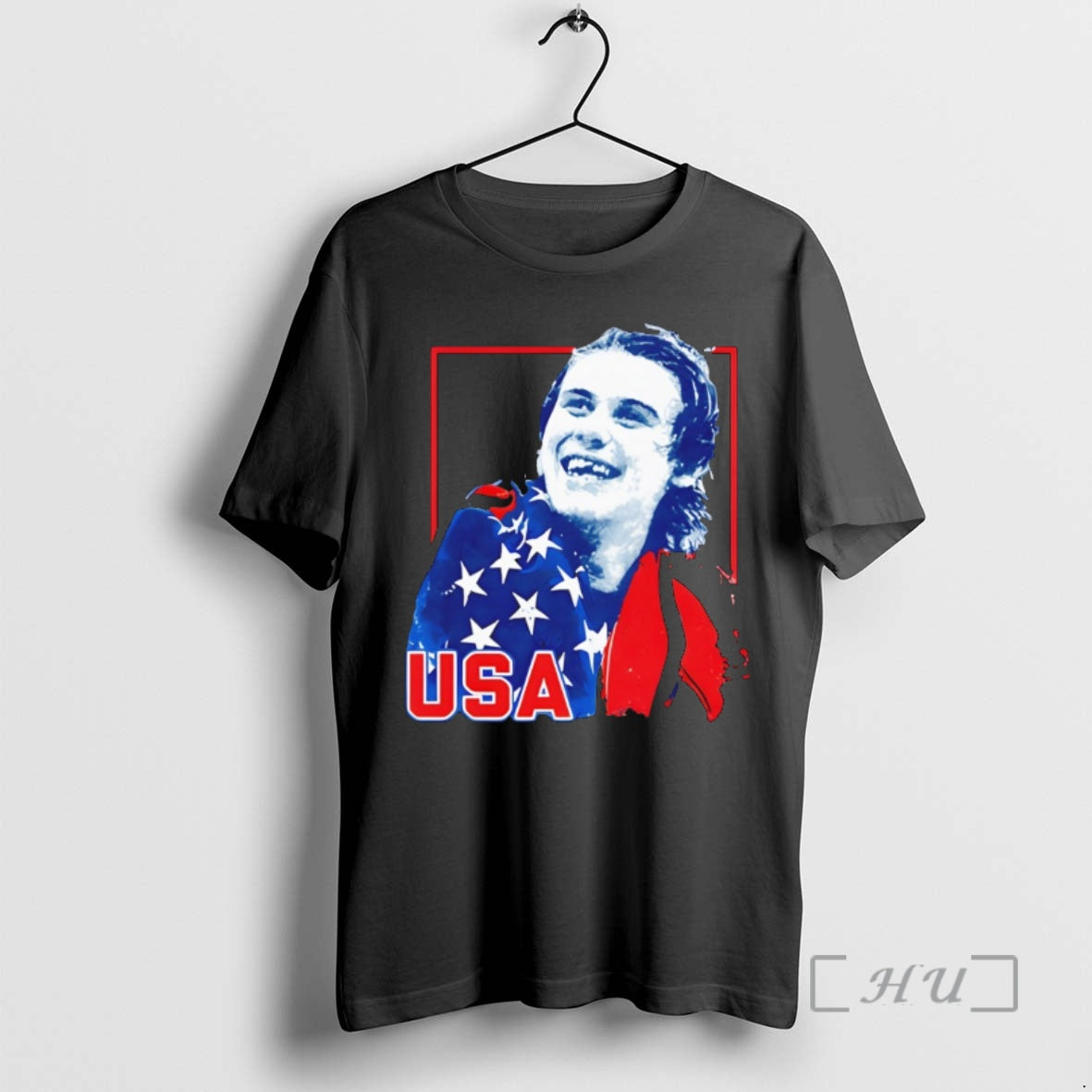 Officials Jack Hughes Usa Hockey Gold Medal Hockey Champions American Flag Vintage Premium T Shirts