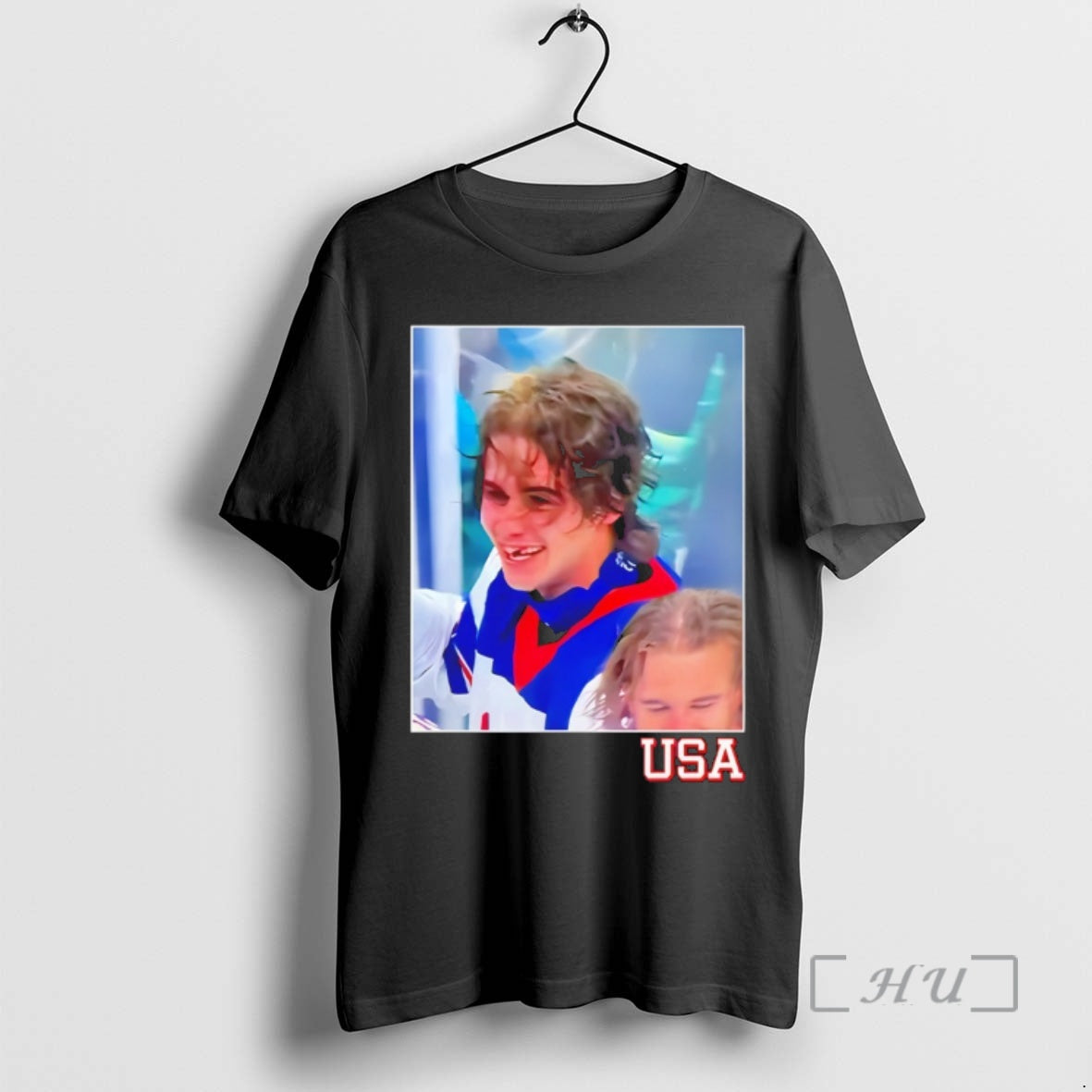Officials Jack Hughes Usa Hockey Celebration American Flag Olympic Milano Cortina 2026 Premium T Shirts Hoodie, Sweatshirt