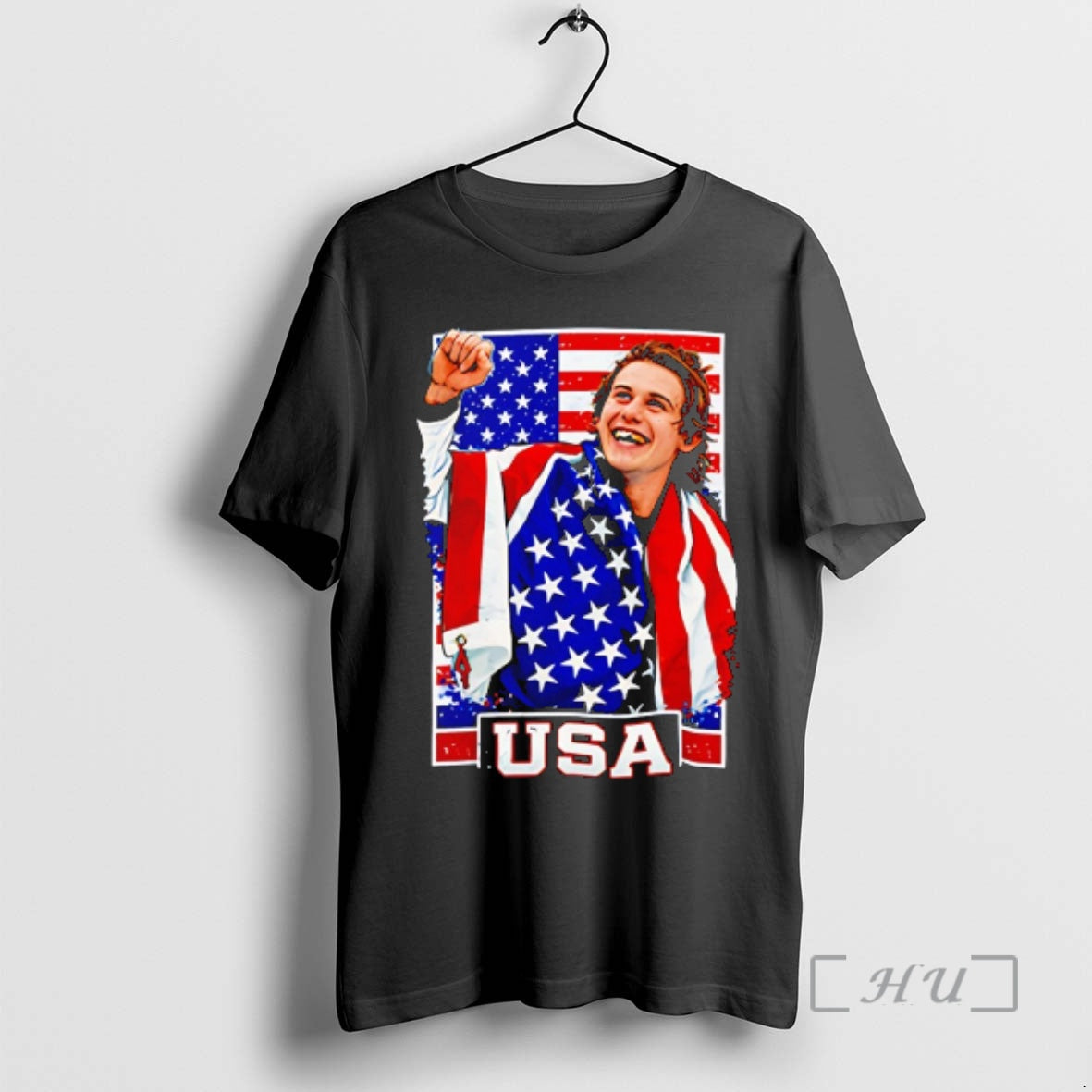 Officials Jack Hughes Wearing Flag Usa Hockey Golden Goal 2026 T-Shirts, Hoodie, Sweatshirt | HypeDripTees.com