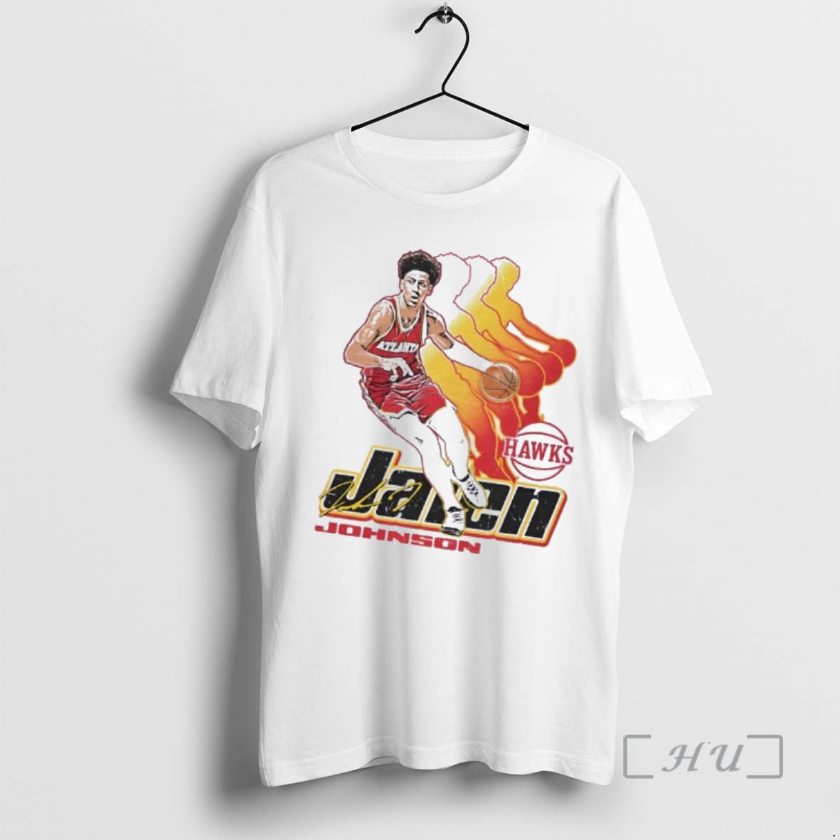 Officials Jalen Johnson Atlanta Hawks Basketball Retro Signature T-Shirts, Hoodie, Sweatshirt | HypeDripTees.com