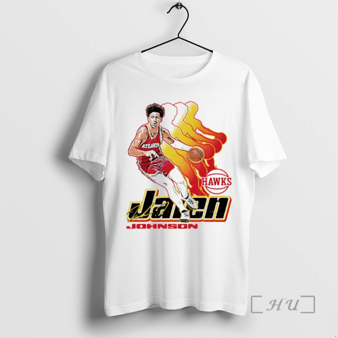 Officials Jalen Johnson Atlanta Hawks Retro Signature T-Shirts, Hoodie, Sweatshirt | HypeDripTees.com