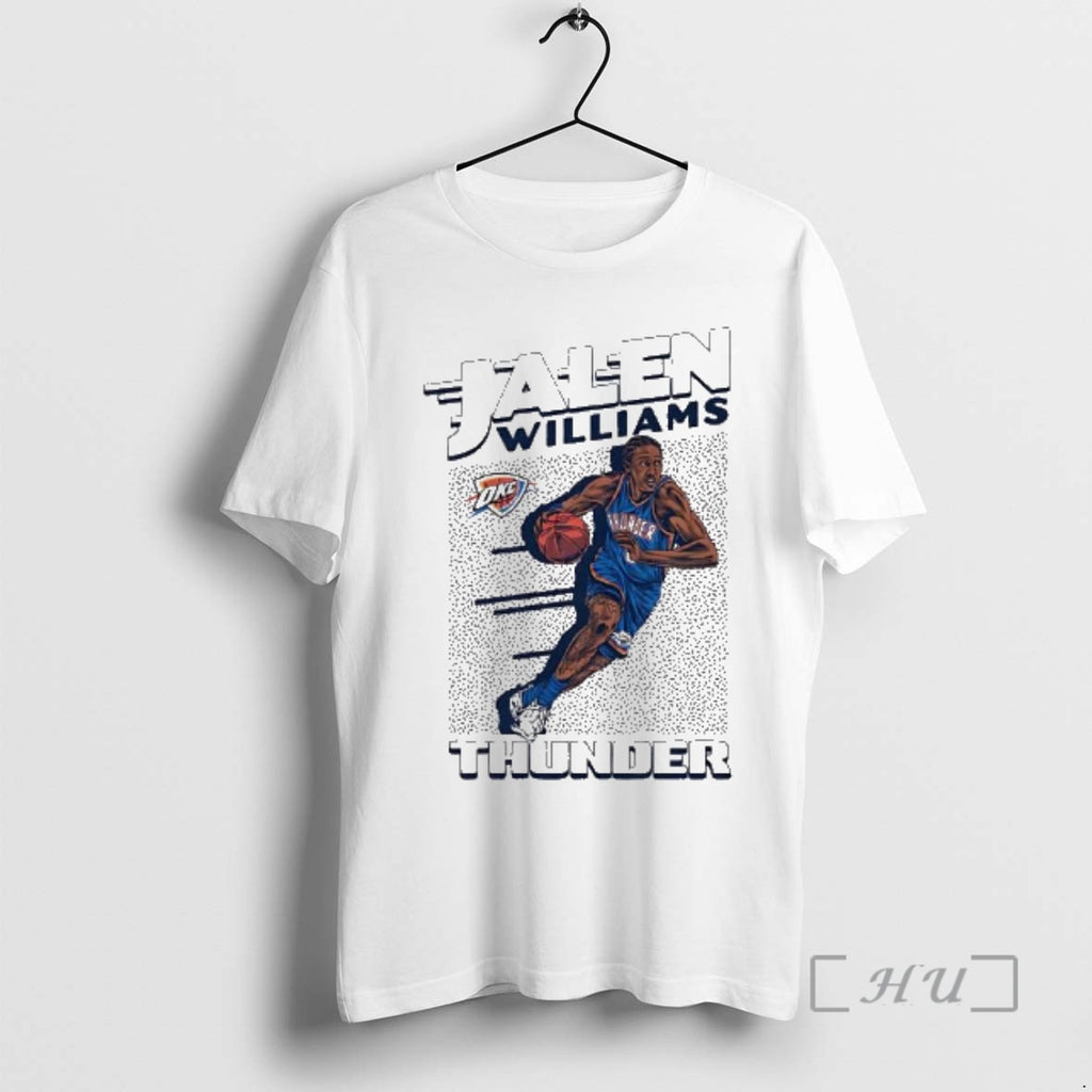 Officials Jalen Williams Oklahoma City Thunder Basketball Player Action Graphic