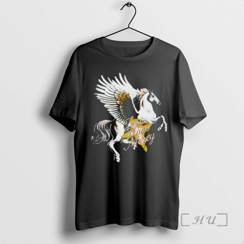 Officials Jesus Have Mercy Winged Pegasus Horse Religious Graphic