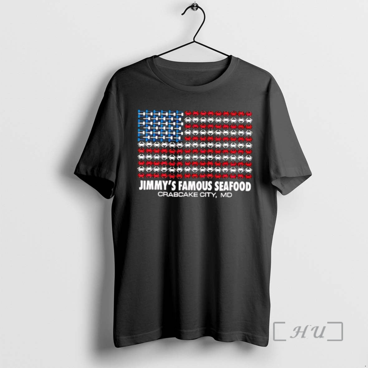 Officials Jimmys Famous Seafood Crab Flag T-Shirts, Hoodie, Sweatshirt | HypeDripTees.com