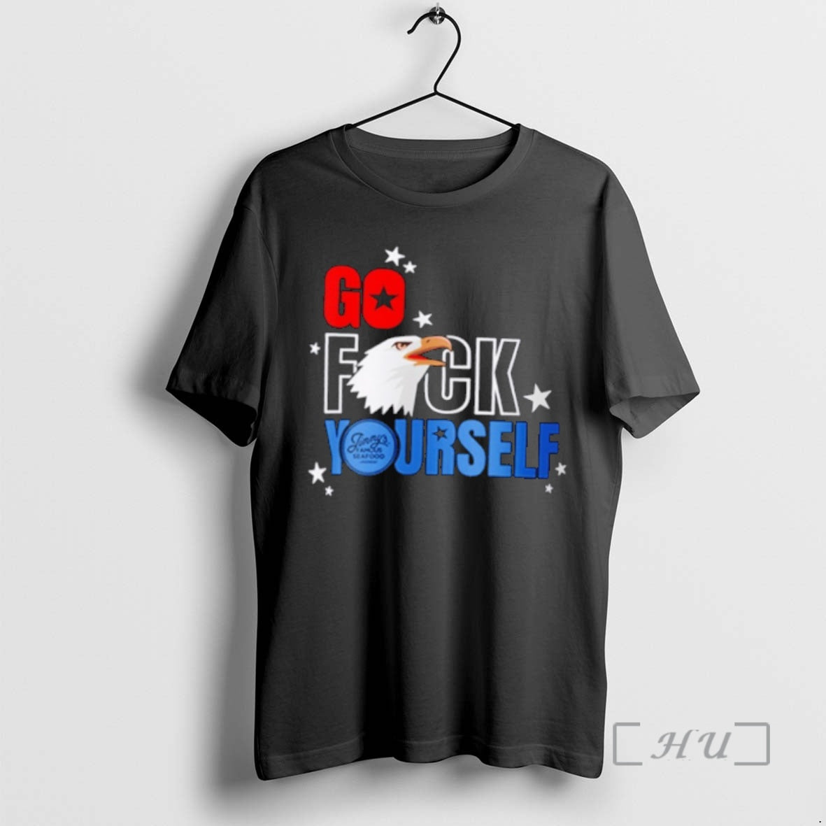 Officials Jimmys Famous Seafood Go Fuck Yourself Eagle T-Shirts, Hoodie, Sweatshirt | HypeDripTees.com