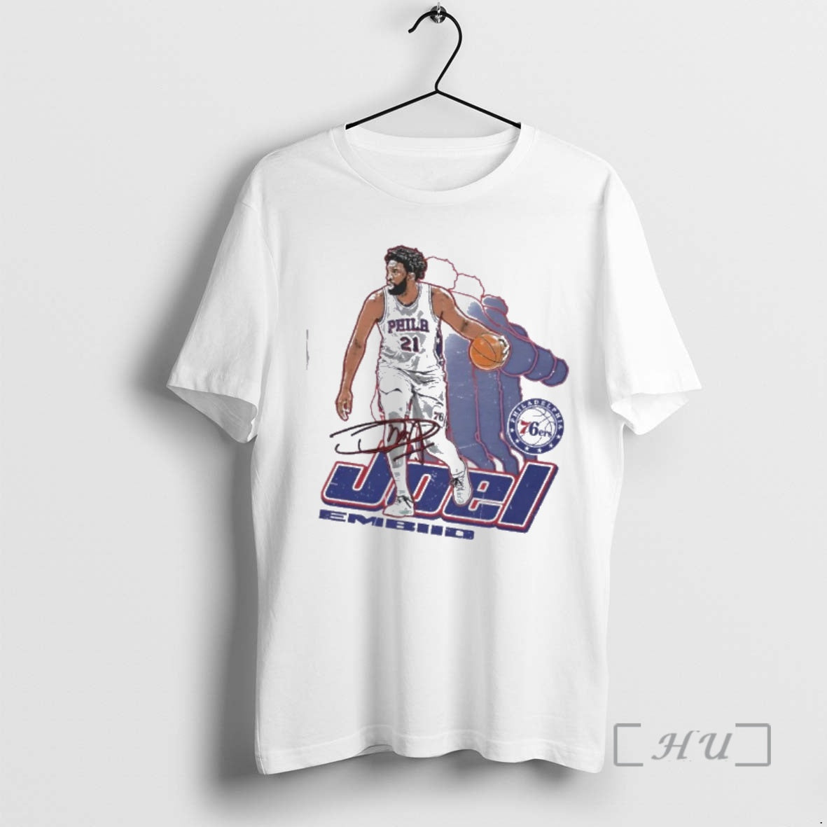 Officials Joel Embiid 21 Philadelphia 76ers Retro Signature T-Shirts, Hoodie, Sweatshirt | HypeDripTees.com