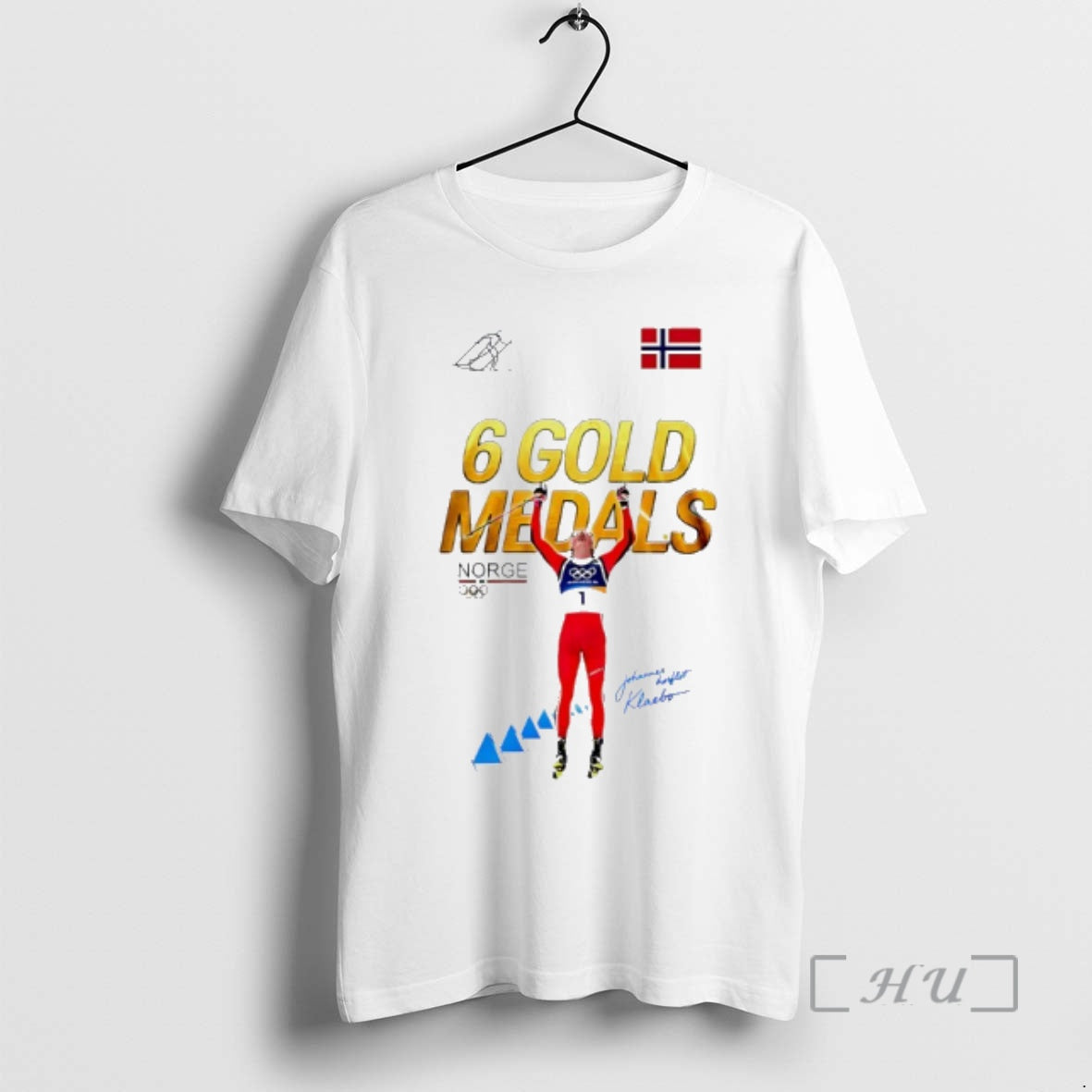 Officials Johannes Hoesflot Klaebo Six Gold Medals Milano Cortina 2026 T-Shirts, Hoodie, Sweatshirt | HypeDripTees.com