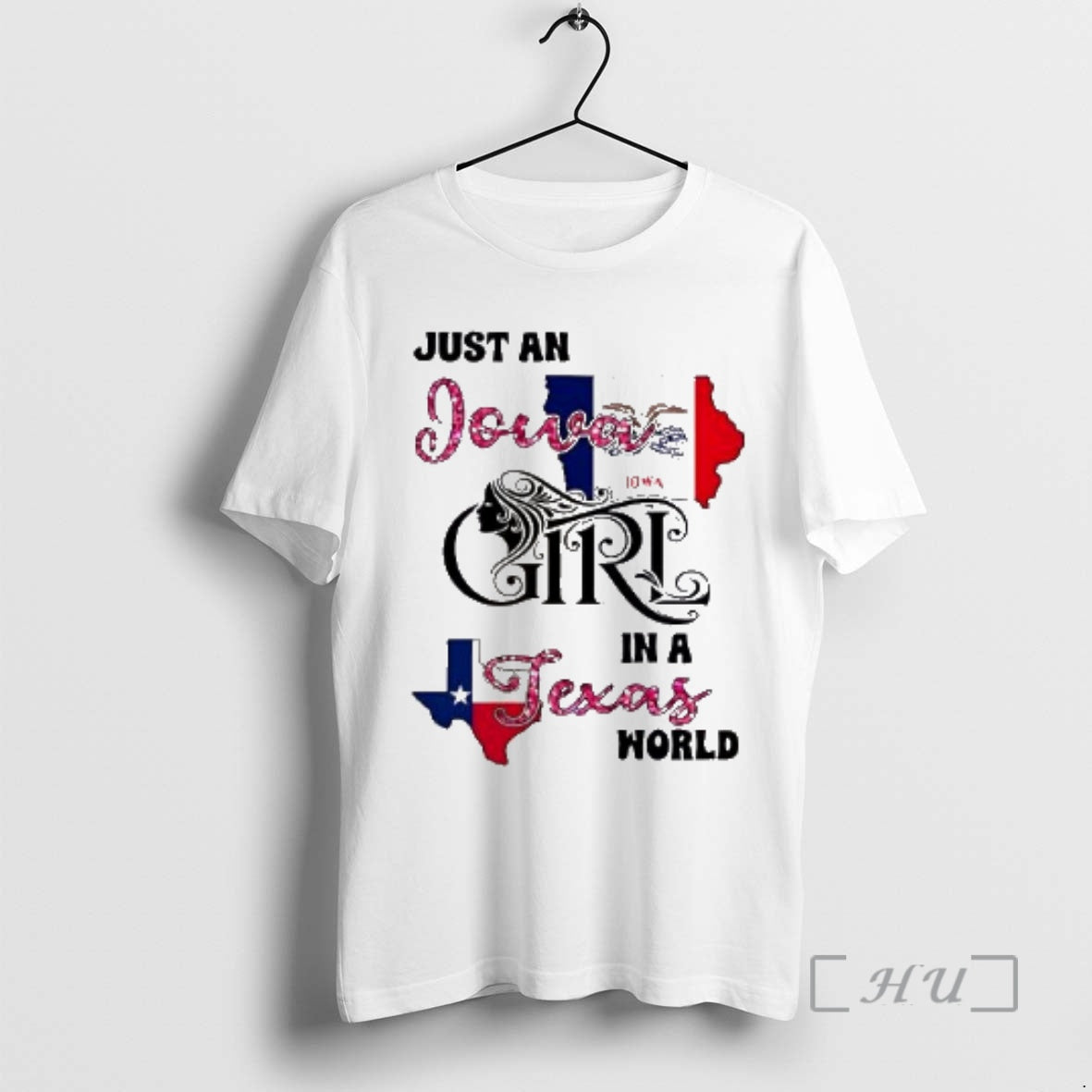 Officials Just An Iowa Girl In A Texas World T-Shirts, Hoodie, Sweatshirt | HypeDripTees.com