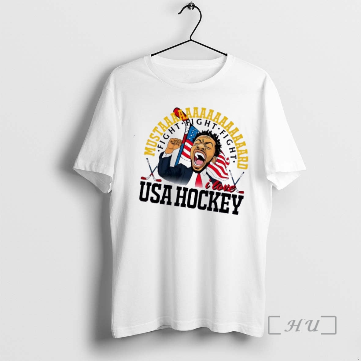 Officials Kendrick Lamar Mustard Fight Fight Fight I Love Usa Hockey Premium T Shirts Sweater Hoodie, Sweatshirt