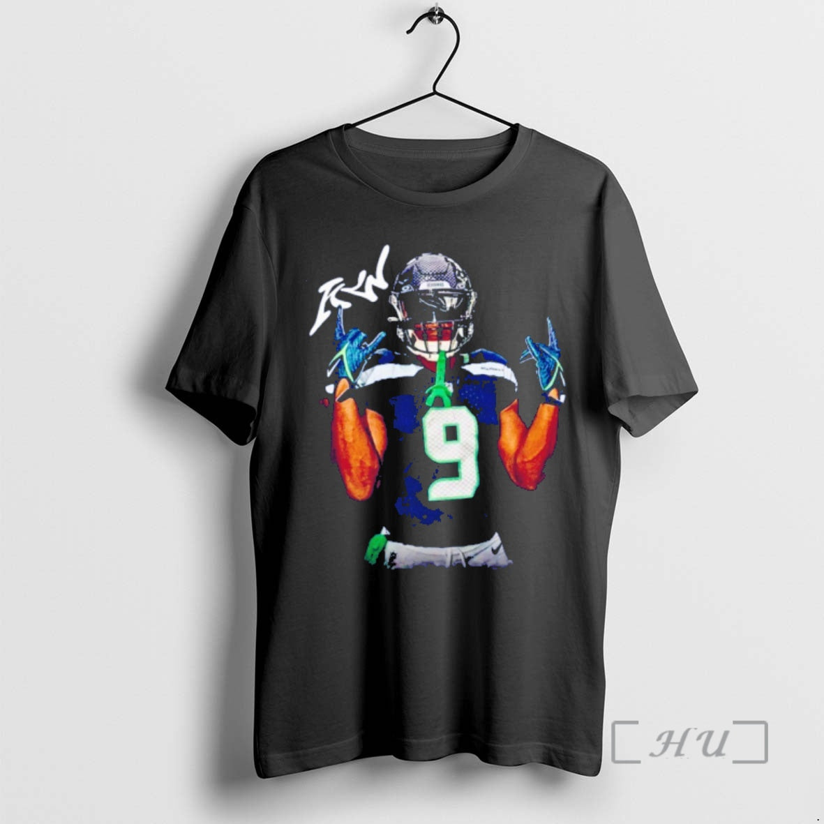 Officials Kenneth Walker Classic 90s Graphic Signature T-Shirts, Hoodie, Sweatshirt | HypeDripTees.com