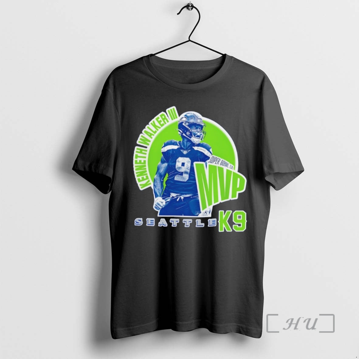 Officials Kenneth Walker Seattle Mvp Champions Football Graphic K9 T-Shirts, Hoodie, Sweatshirt | HypeDripTees.com