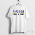 Officials Kristaps Porzingis 7 Golden State Warriors Name And Number