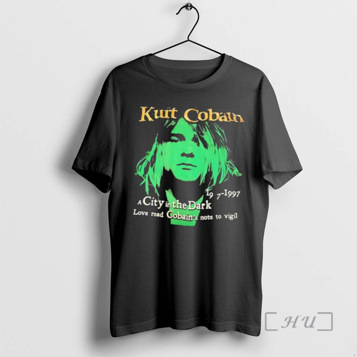 Officials Kurt Cobain A City In The Dark Vigil Note T-Shirts, Hoodie, Sweatshirt | HypeDripTees.com