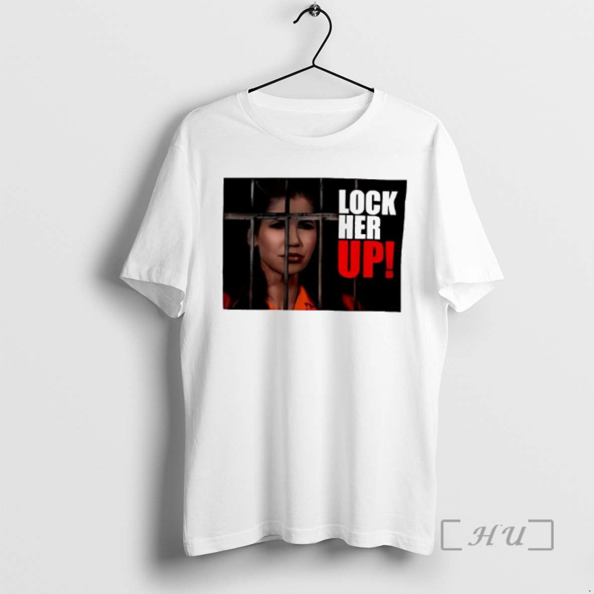 Officials Lock Her Up Kristi Noem Bars Orange Jump Suit T-Shirts, Hoodie, Sweatshirt | HypeDripTees.com