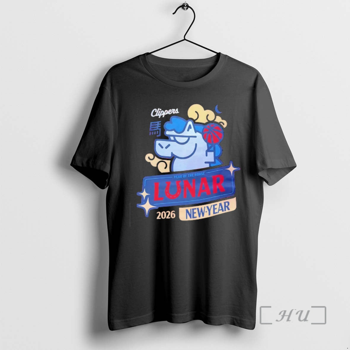 Officials Los Angeles Clippers Year Of The Horse Lunar New Year 2026 Premium T Shirts Hoodie, Sweatshirt | HypeDripTees.com