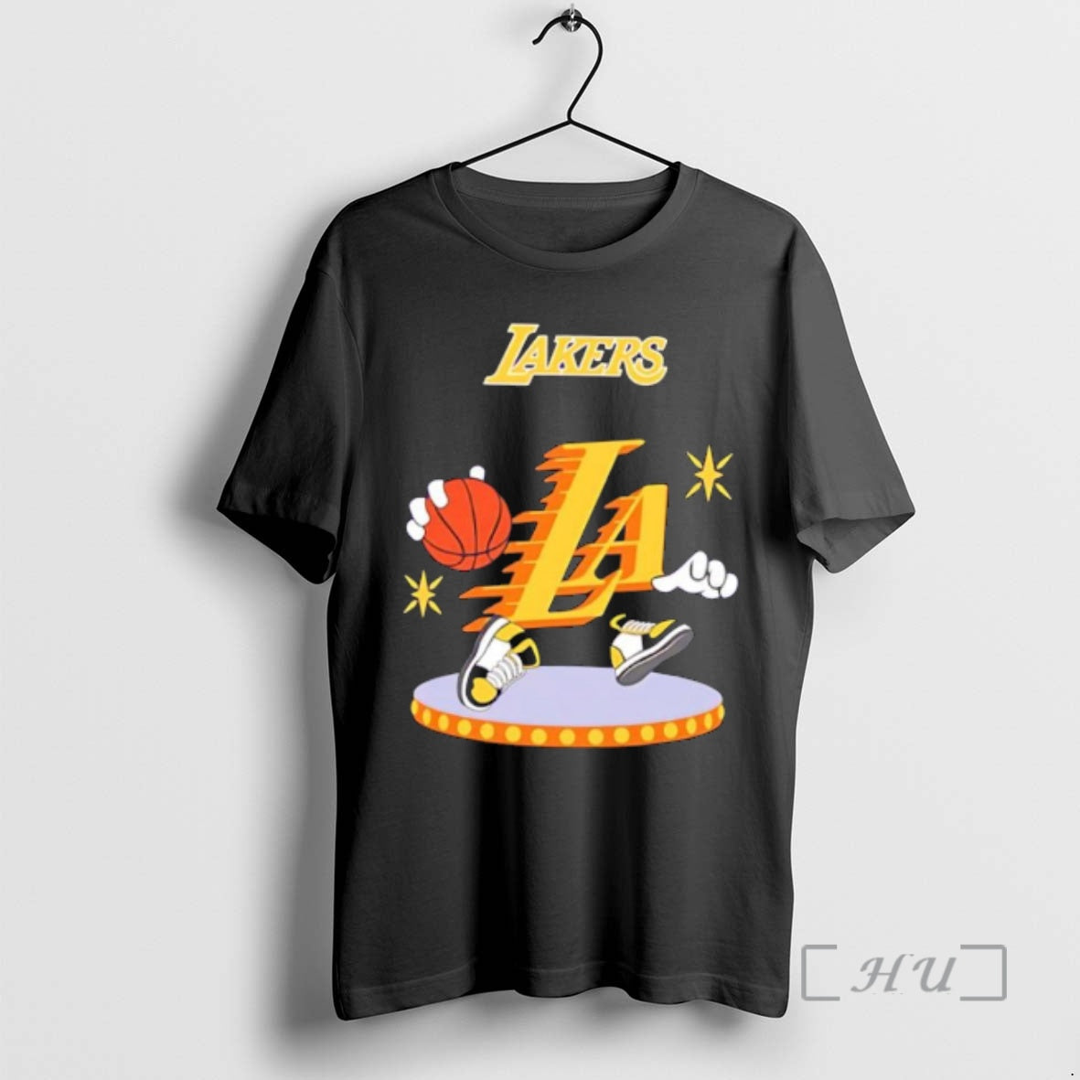 Officials Los Angeles Lakers La Basketball Cartoon Character Mascot T-Shirts, Hoodie, Sweatshirt | HypeDripTees.com