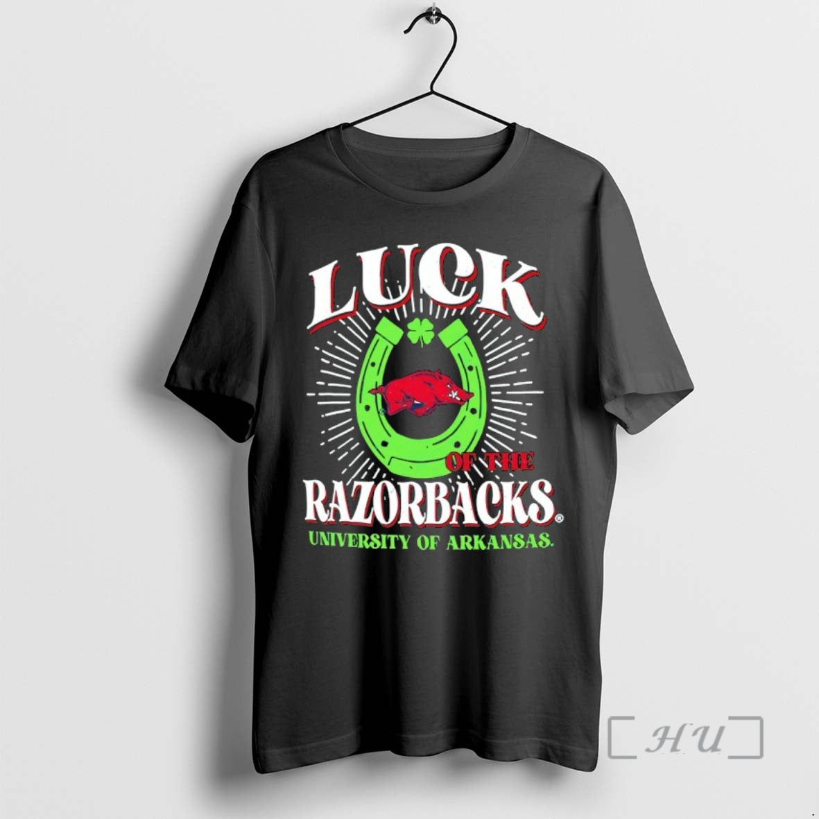 Officials Luck Of The Arkansas Razorbacks Team St T-Shirts, Hoodie, Sweatshirt | HypeDripTees.com