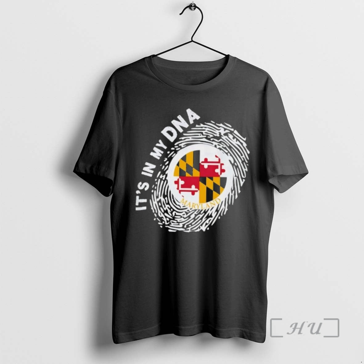 Officials Maryland Flag Fingerprint Its In My Dna Graphic T-Shirts, Hoodie, Sweatshirt | HypeDripTees.com