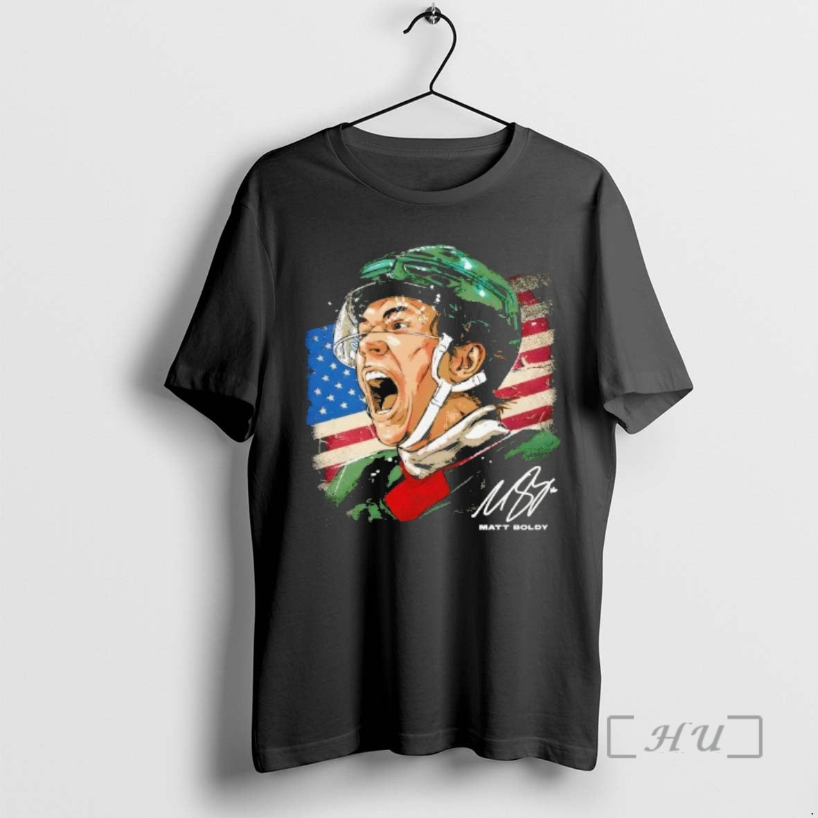 Officials Matt Boldy Minnesota Wild Usa Flag Portrait Signature T-Shirts, Hoodie, Sweatshirt | HypeDripTees.com