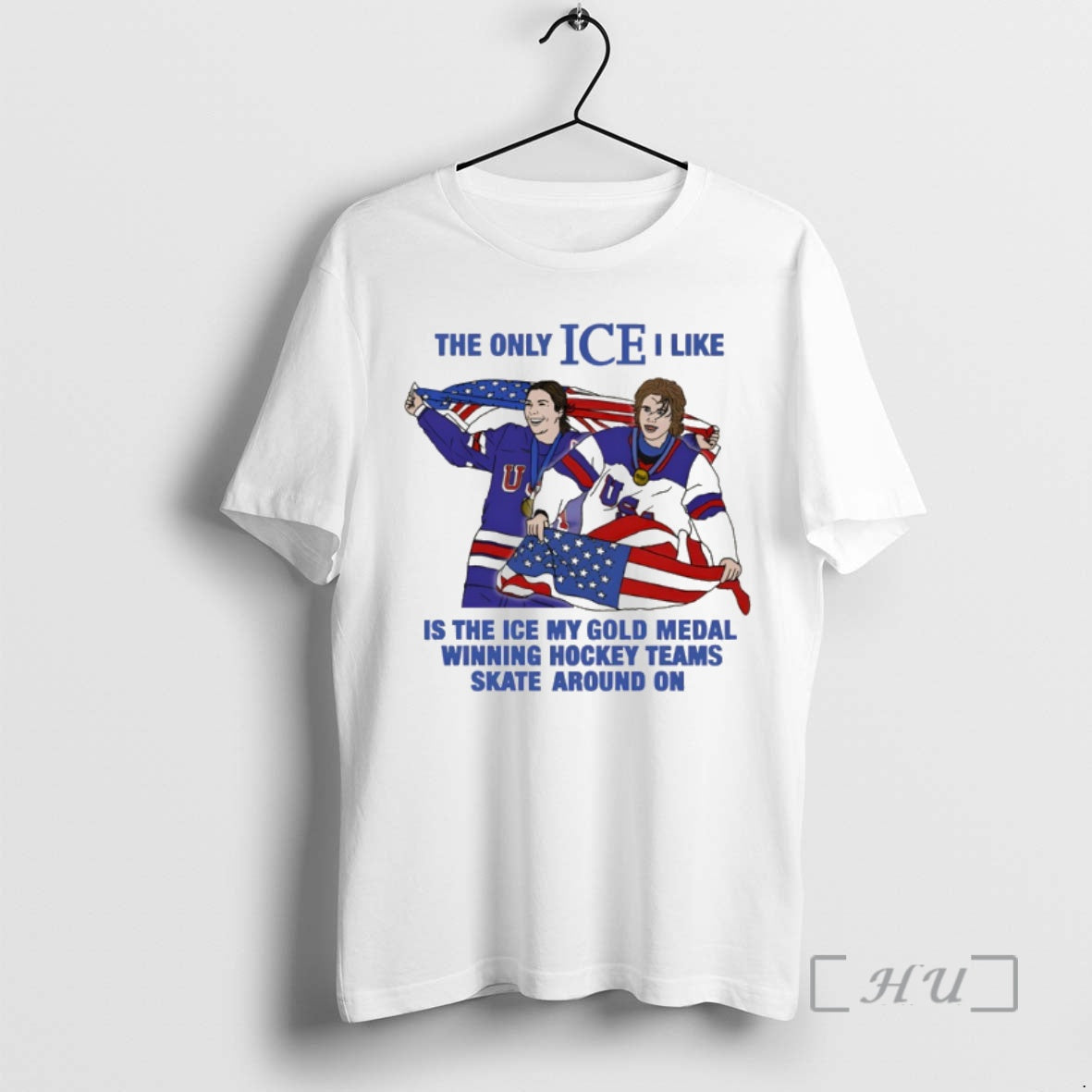 Officials Megan Keller And Jack Hughes The Only Ice I Like Is The Ice My T-Shirts, Hoodie, Sweatshirt | HypeDripTees.com