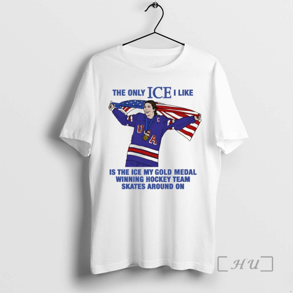 Officials Megan Keller The Only Ice I Like Is The Ice My Gold Medal Winning T-Shirts, Hoodie, Sweatshirt | HypeDripTees.com