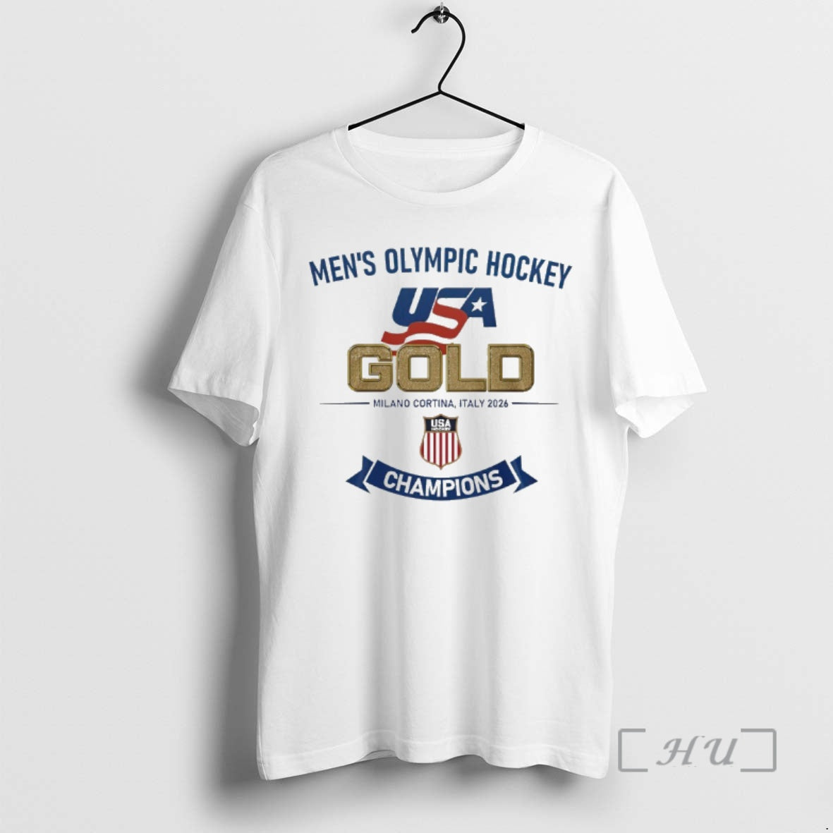 Officials Mens Olympic Hockey Usa Gold Milano Cortina Italy 2026 Usa Hockey Champions Premium T-Shirts, Hoodie, Sweatshirt