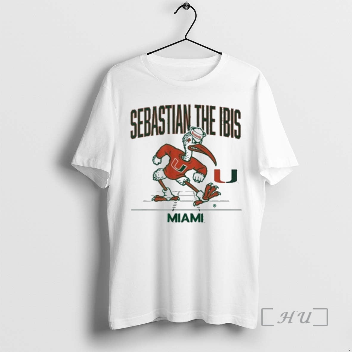 Officials Miami Football Gridiron Mascot Sebastian The Ibis T-Shirts, Hoodie, Sweatshirt | HypeDripTees.com