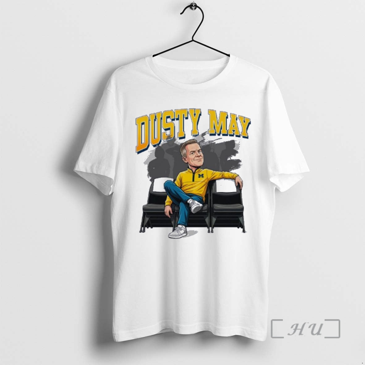 Officials Michigan Basketball Dusty May Aura Caricature T-Shirts, Hoodie, Sweatshirt | HypeDripTees.com
