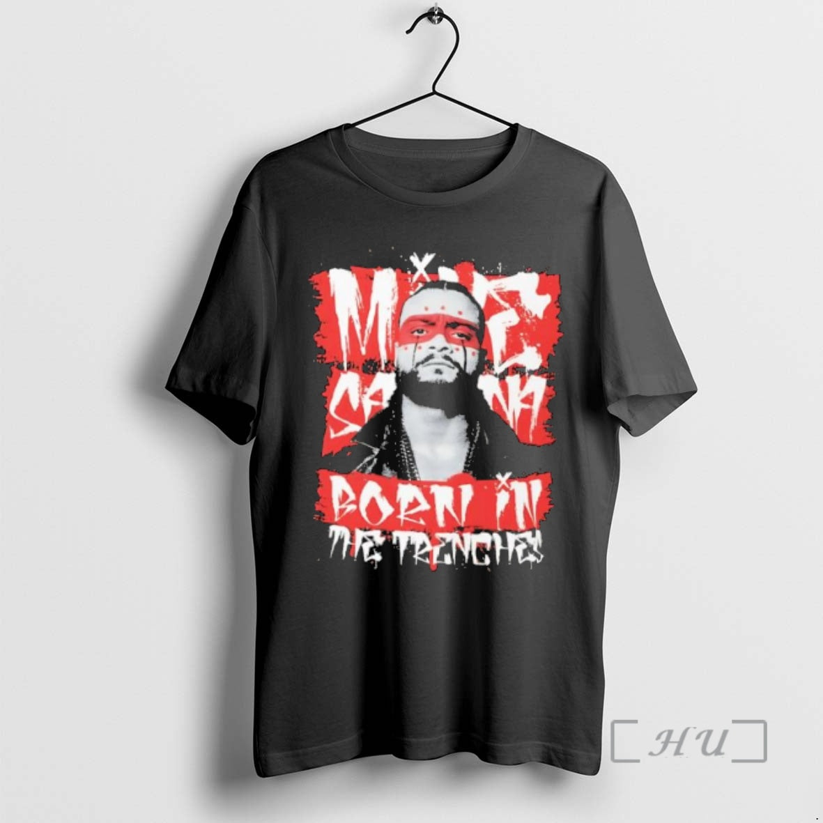 Officials Mike Santana Born In The Trenches Face Paint T-Shirts, Hoodie, Sweatshirt | HypeDripTees.com