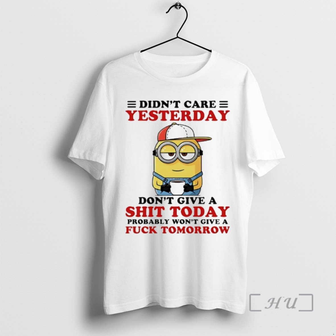 Officials Minion Didnt Care Yesterday Dont Give A Shit Today Probably Wont Give A Fuck T-Shirts, Hoodie, Sweatshirt