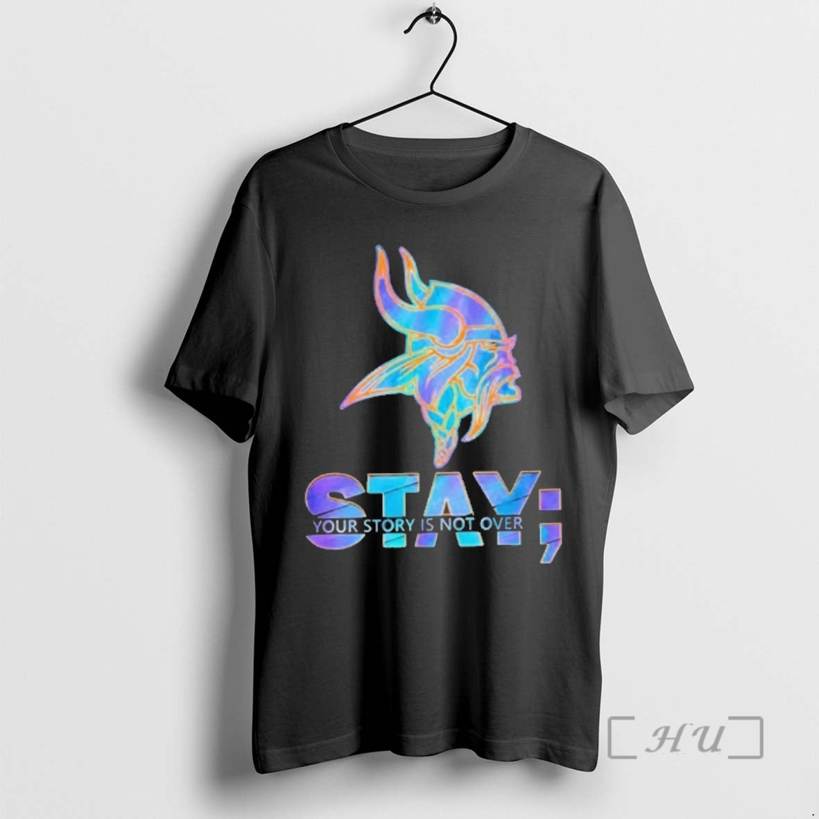Officials Minnesota Vikings Stay Your Story Is Not Over T-Shirts, Hoodie, Sweatshirt | HypeDripTees.com
