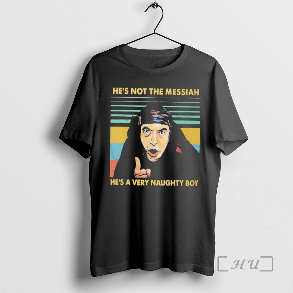 Officials Monty Python Life Of Brian Hes A Very Naughty Boy Retro Premium T Shirts Hoodie, Sweatshirt | HypeDripTees.com