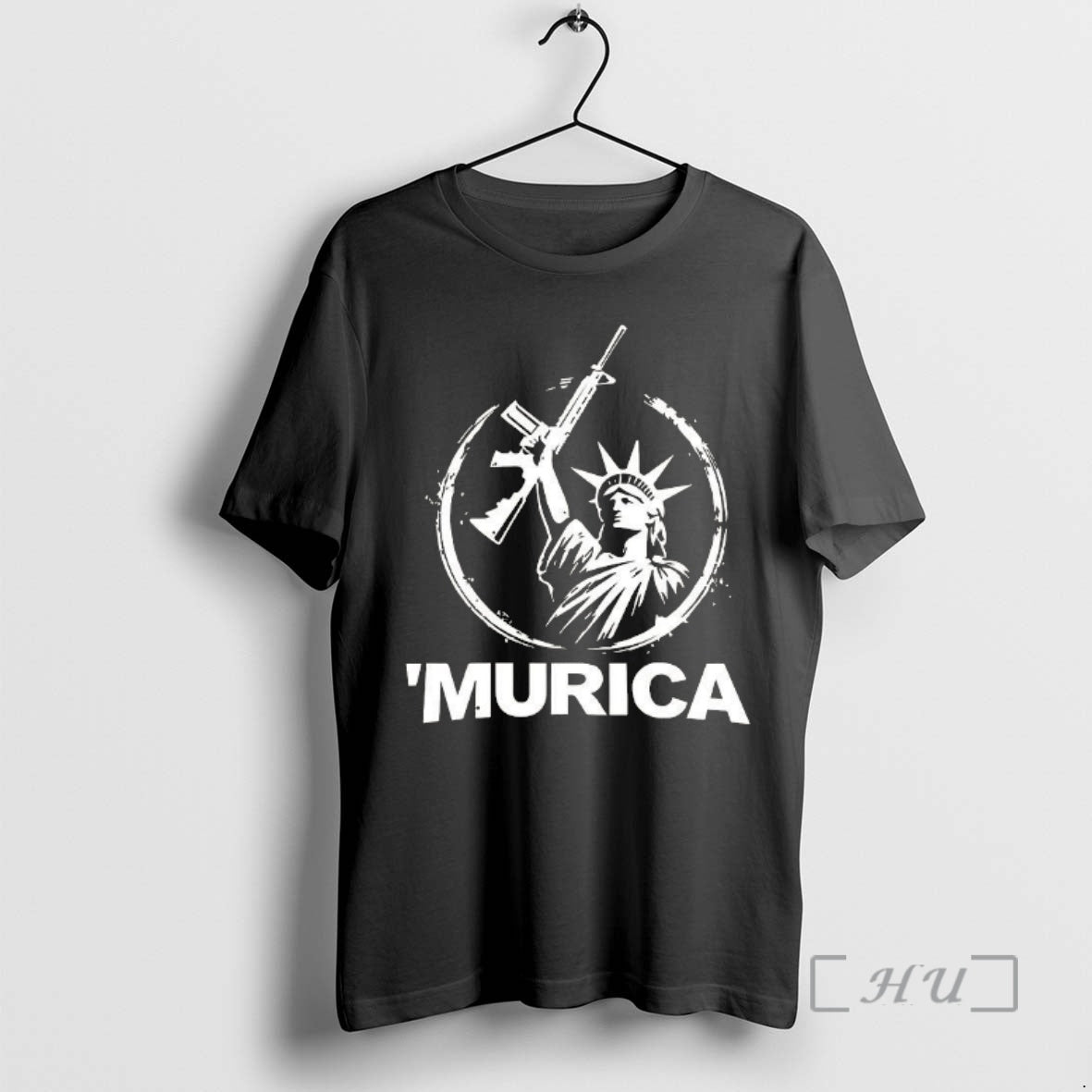 Officials Murica The Statue Of Liberty Is Holding A Rifle T-Shirts, Hoodie, Sweatshirt | HypeDripTees.com