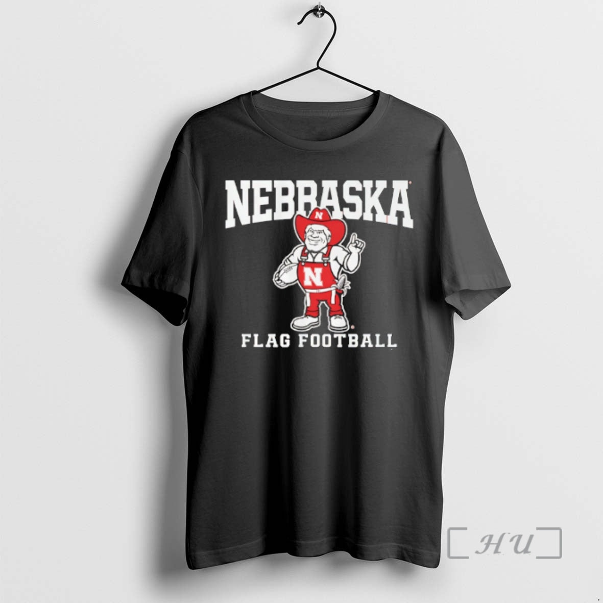 Officials Nebraska Cornhuskers Flag Football Mascot T-Shirts, Hoodie, Sweatshirt | HypeDripTees.com