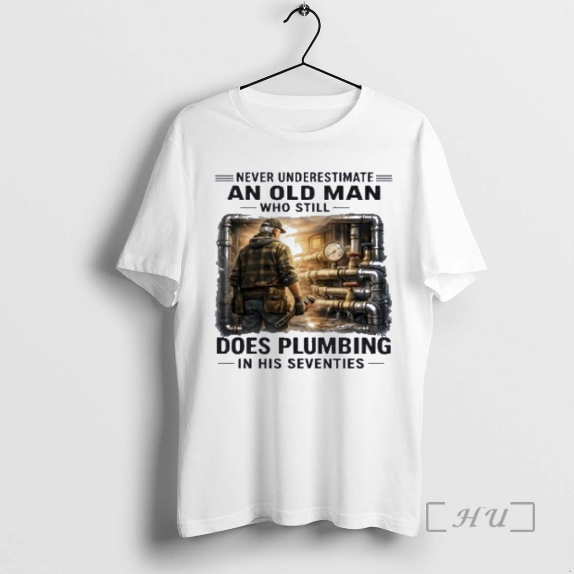 Officials Never Underestimate An Old Man Who Still Does Plumbing In His Seventies Retro Premium T-Shirts, Hoodie, Sweatshirt