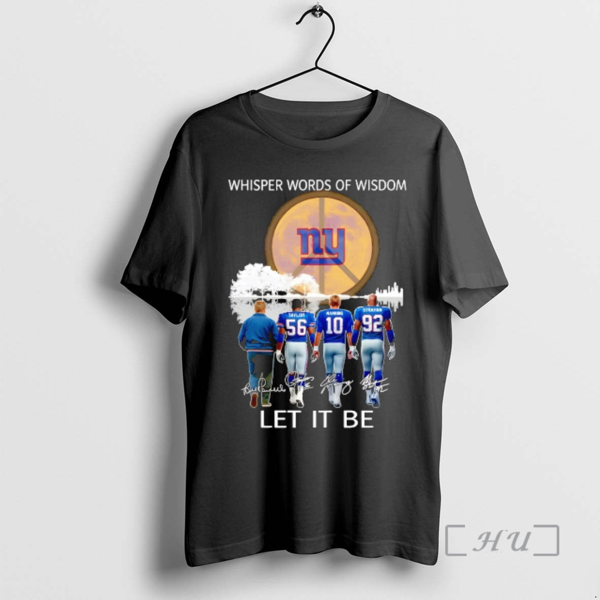 Officials New York Giants Coach And Players Whisper Words Of Wisdom Let It Be Signature T-Shirts, Hoodie, Sweatshirt