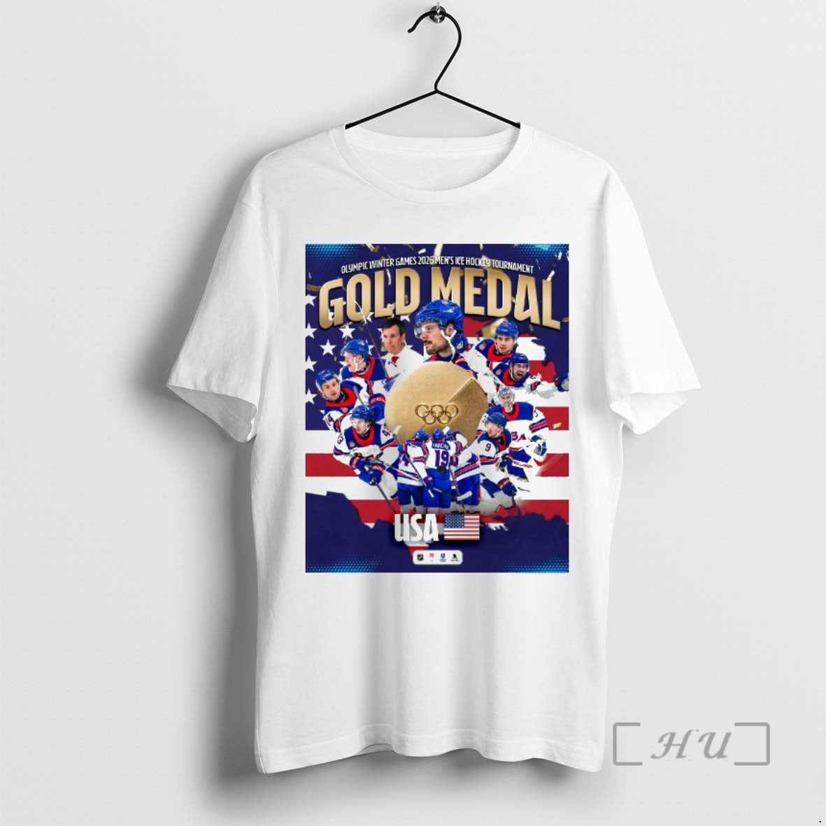 Officials Olympic Winter Games 2026 Mens Ice Hockey Tournament Gold Medal Team Usa Premium T-Shirts, Hoodie, Sweatshirt