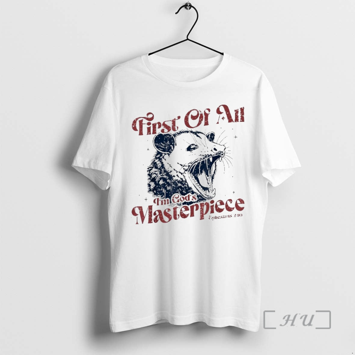 Officials Opossum First Of All Im Gods Masterpiece T-Shirts, Hoodie, Sweatshirt | HypeDripTees.com
