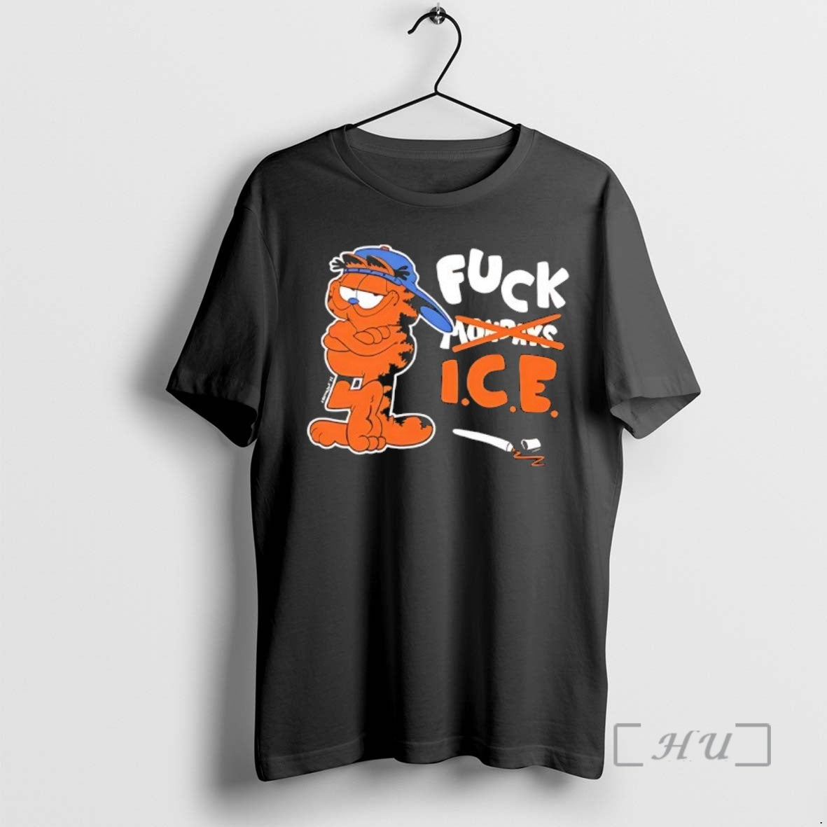 Officials Orange Cat Says Fck Ice T-Shirts, Hoodie, Sweatshirt | HypeDripTees.com